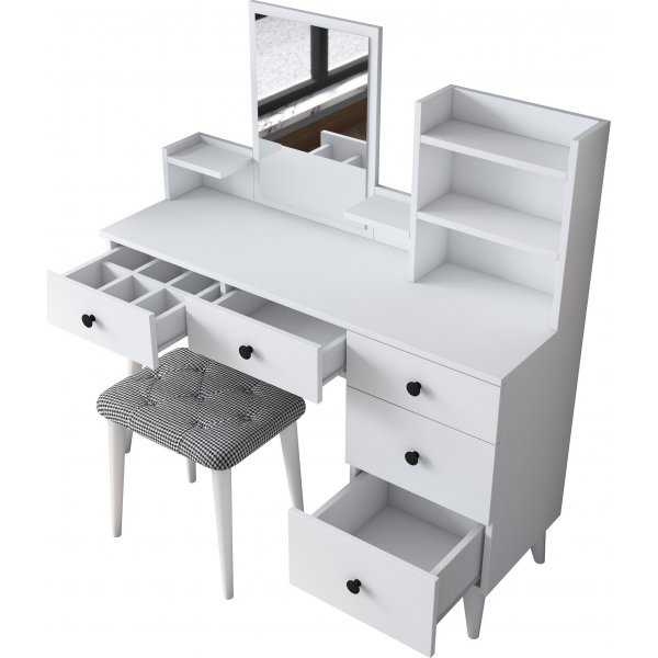 Bijou kaptafel 1, 122 x 40 cm - Wit Bijou kaptafel 1, 122 x 40 cm - Wit