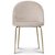 Tiffany velvet stol - Beige/Mssing
