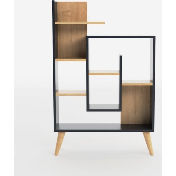 Salman bokhylla - Antracit/ek Salman bokhylla - Antracit/ek