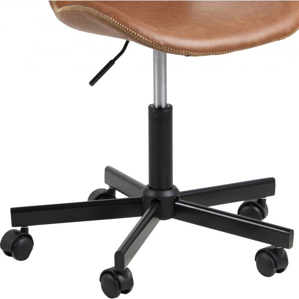 Chaise de bureau Batilda - PU marron Chaise de bureau Batilda - PU marron