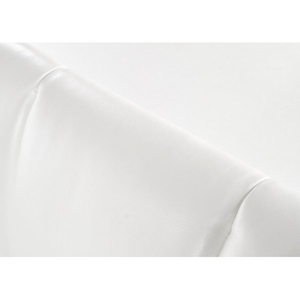 Batol bedframe 160x200 cm in wit kunstleer