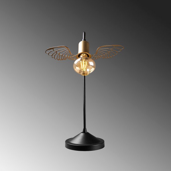 Angel bordslampa - Svart/guld