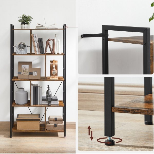 Bibliothèque Ragna - Marron/noir Bibliothèque Ragna - Marron/noir