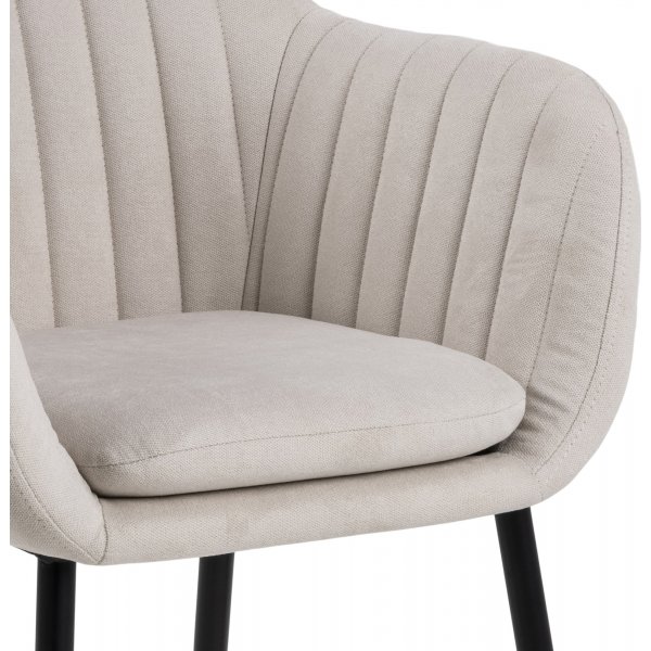 Emilia fauteuil - Beige/zwart