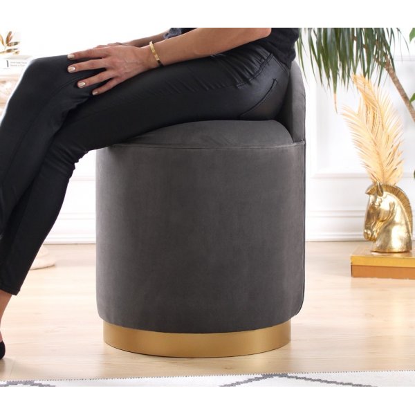 Pouf Dover - Gris Foncé Pouf Dover - Gris Foncé