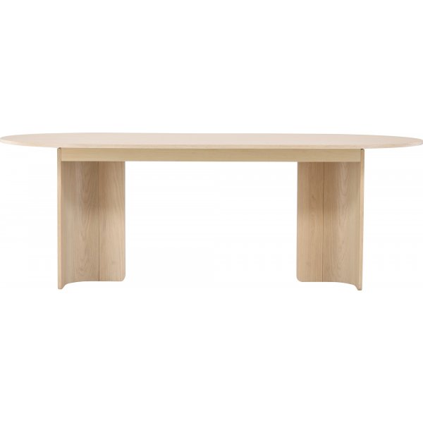 Table à manger Tyresö 220 x 100 cm - Blanchi Table à manger Tyresö 220 x 100 cm - Blanchi