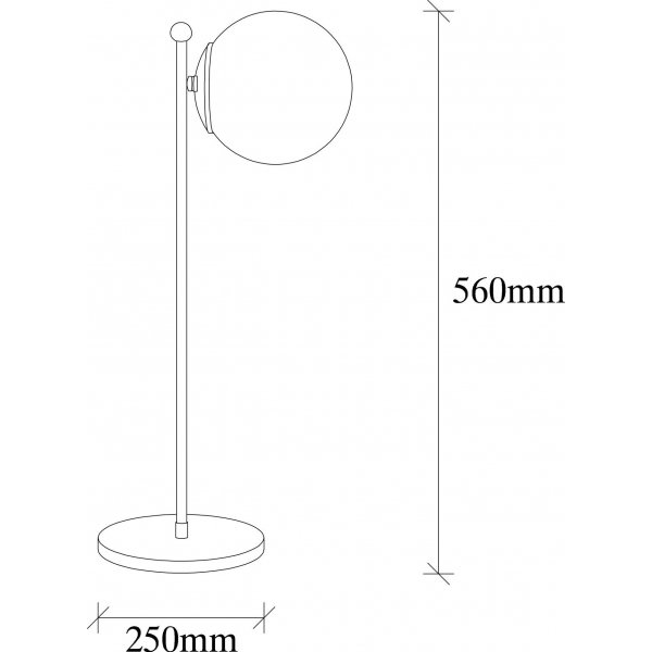 Fas lampe de table opale - Noir Fas lampe de table opale - Noir