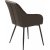 Fauteuil Boston en PU marron