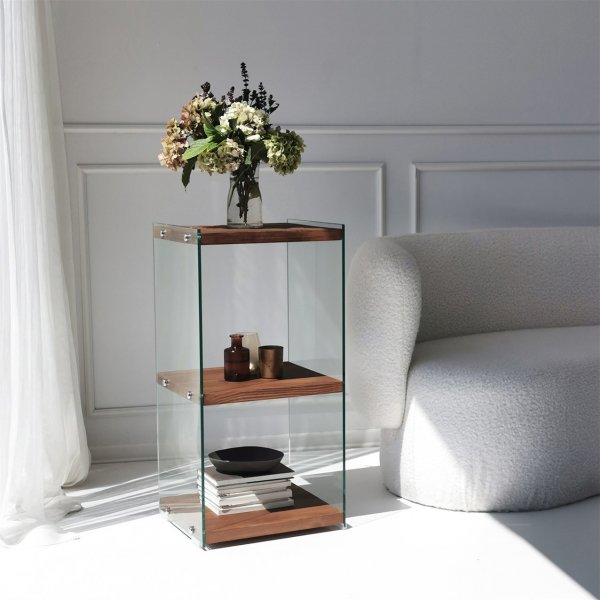 Bibliothèque basse Aqua - Beige Bibliothèque basse Aqua - Beige