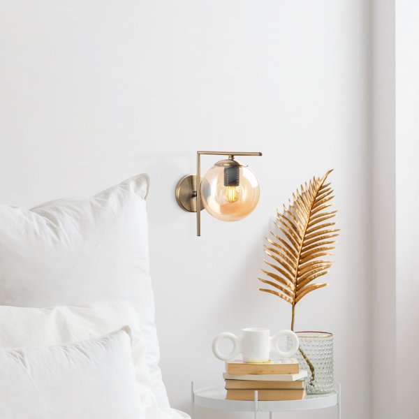 Monde wandlamp - Antiek/helder