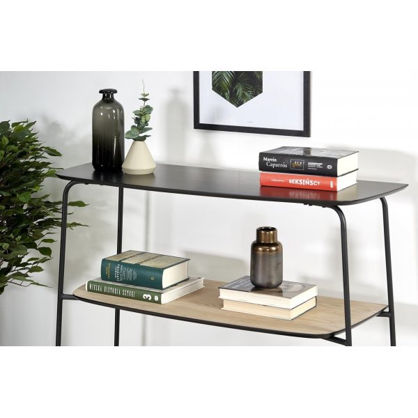 Sting bokhylla - Svart/ask