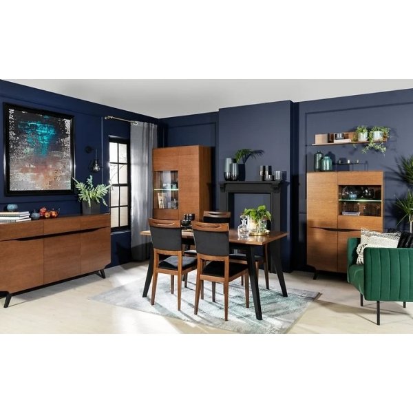 Madison matbord 150-200 x 90 cm - Brun ek/svart Madison matbord 150-200 x 90 cm - Brun ek/svart