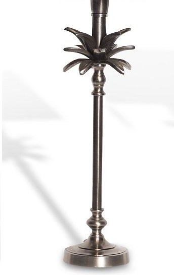 Bordslampa med Palmblad H50 cm - Old Silver