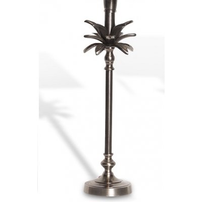 Bordslampa med Palmblad H50 cm - Old Silver