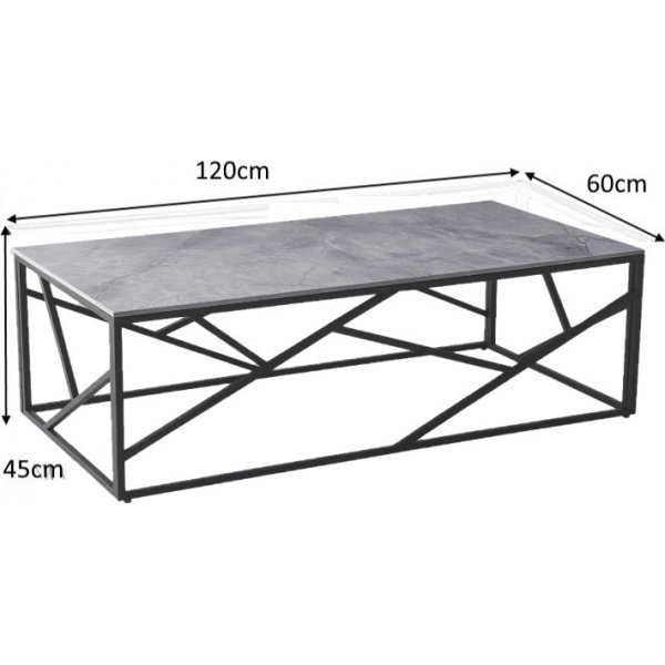 Table basse Kosmos 120 x 60 cm - Argent Table basse Kosmos 120 x 60 cm - Argent