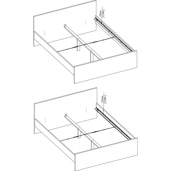 Naia bed 160 x 200 cm - Wit