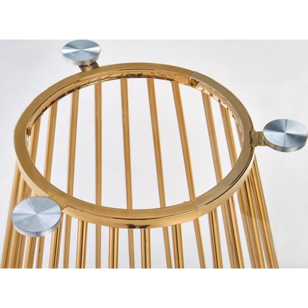 Liverpool ronde eettafel 120 cm - Goud