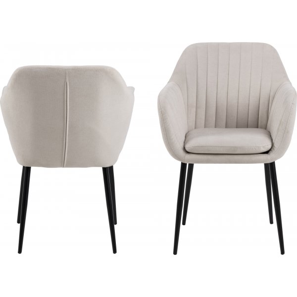 Emilia fauteuil - Beige/zwart