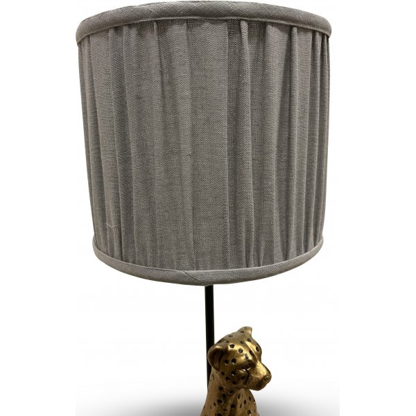 Belina lampskrm i grovt linne - Gr