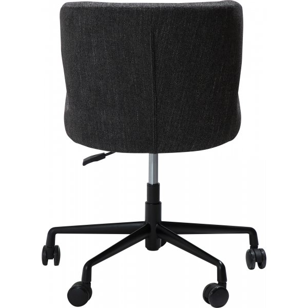 Chaise de bureau Glam - Boucle noire/noir Chaise de bureau Glam - Boucle noire/noir