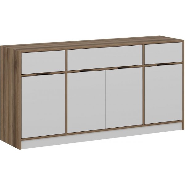 Elina dressoir - Wit/bruin