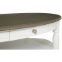 Alexandra ovalt soffbord - Vit/gr Vintage