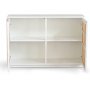 Stockholm sideboard i vitt med rotting