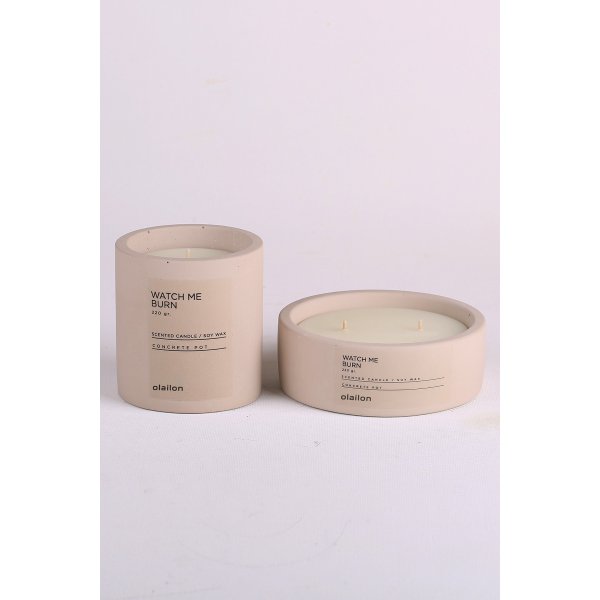 Coffret de bougies parfumées Watch Me Burn - Beige Coffret de bougies parfumées Watch Me Burn - Beige