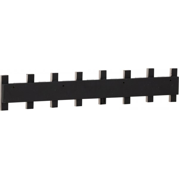 Nimes kroklist 75 x 13 cm - Whitewash/svart