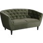 Felicia 2-sits soffa - Skogsgrn (Sammet)