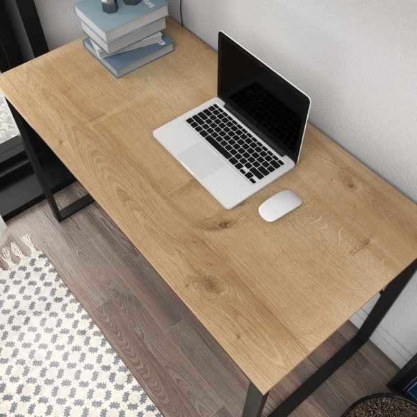 Layton skrivbord 120 x 60 cm - Svart/ek Layton skrivbord 120 x 60 cm - Svart/ek