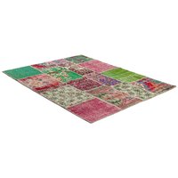 Äkta Patchwork-matta Persia - Blommigt mönster Äkta Patchwork-matta Persia - Blommigt mönster