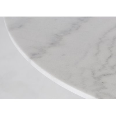 Plaza matgrupp, marmorbord med 4 st Theo sammetsstolar - Beige/Vit/Krom