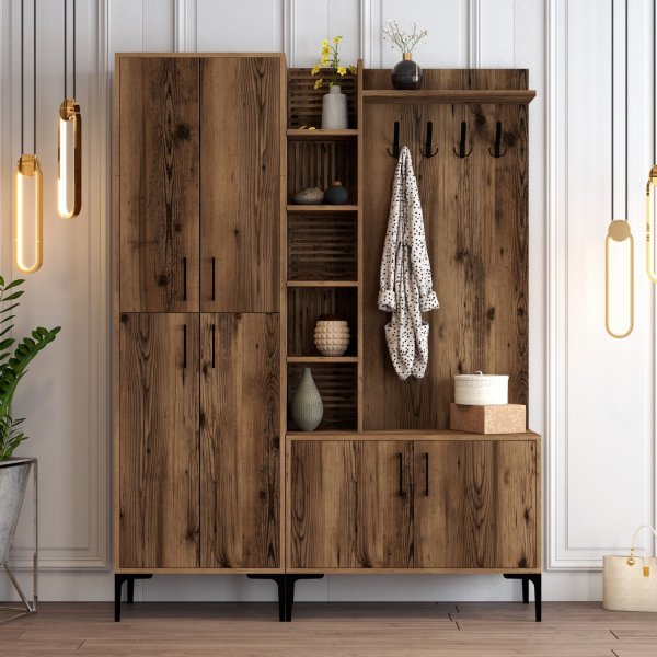 Meuble d'entre Viyana 150 cm - Noyer