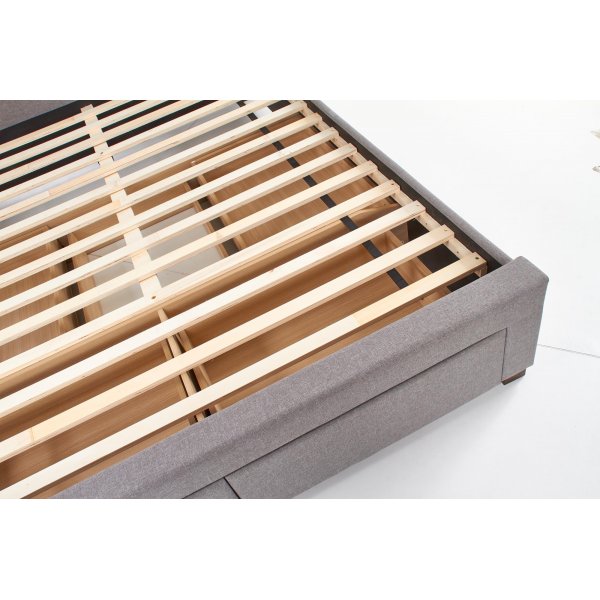 Arijana 140x200 cm grijs bedframe met opbergruimte