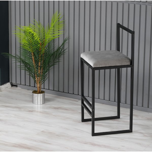Tabouret de bar nordique - Gris Tabouret de bar nordique - Gris