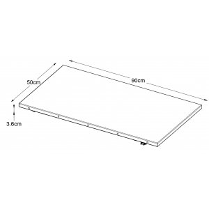 Odessa ilggsskiva 50 x 90 cm oljad ek