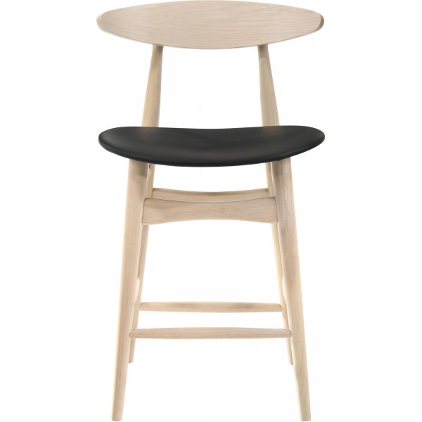 Barbord med 4 st barstolar - Whitewash/svart Barbord med 4 st barstolar - Whitewash/svart