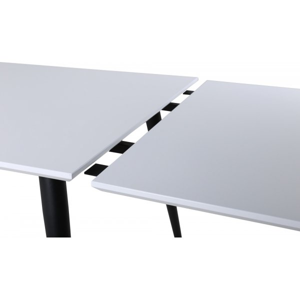 Table  manger Hendry 195-285 cm - Blanc/noir