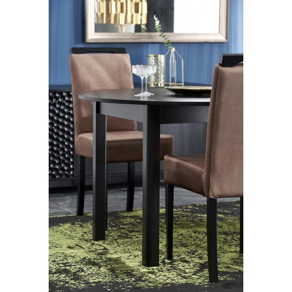 Berivan uitschuifbare eettafel 102-142 cm - Zwart