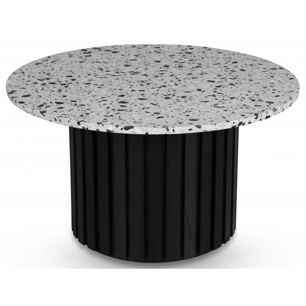 Table basse Sumo Ø85 - Teinté noir / Terrazzo Cosmos Table basse Sumo Ø85 - Teinté noir / Terrazzo Cosmos