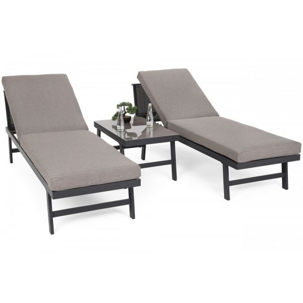 Modulsoffa Porto med bord - Gr�/taupe