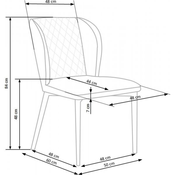 Chaise de salle à manger Cadeira 399 - Vert Chaise de salle à manger Cadeira 399 - Vert