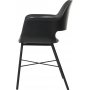 Roma zwarte fauteuil met zitkussen