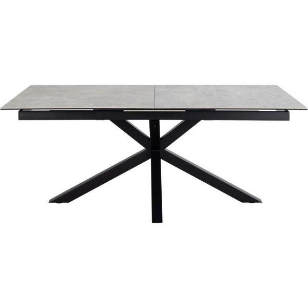 Heaven matbord 200-240 x 100 cm - Grå/matt svart Heaven matbord 200-240 x 100 cm - Grå/matt svart