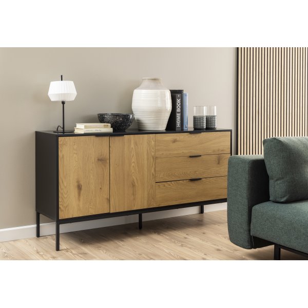 Buffet Seaford 160 cm - Noir Buffet Seaford 160 cm - Noir