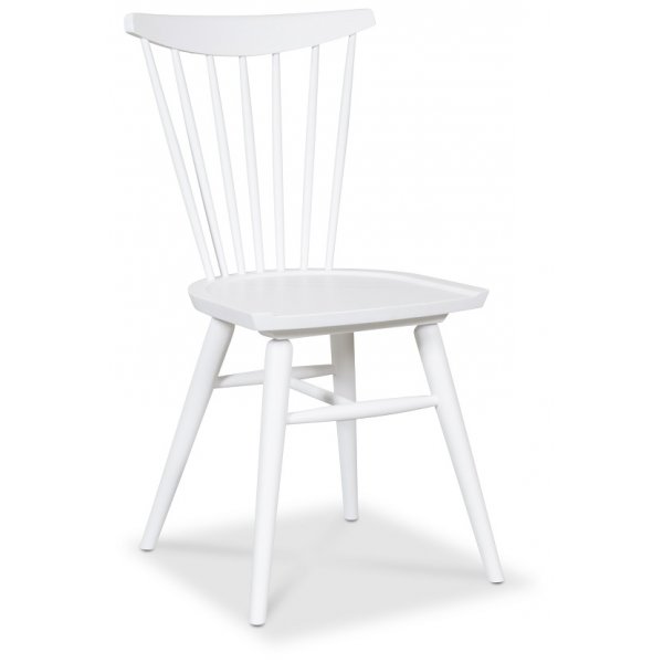 Rosvik matgrupp runt Vit/Ek matbord med 4 st Thor pinnstolar- Vit/Ek