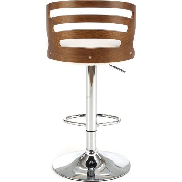 Tabouret de bar Pelican 109 - Crème/noyer Tabouret de bar Pelican 109 - Crème/noyer