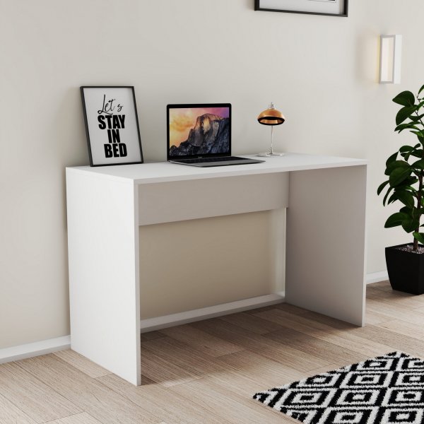 Bureau Silence 120x51,5 cm - Blanc Bureau Silence 120x51,5 cm - Blanc
