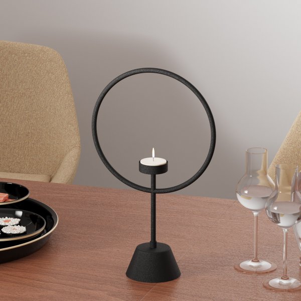 Bougeoir Cairos - Noir Bougeoir Cairos - Noir